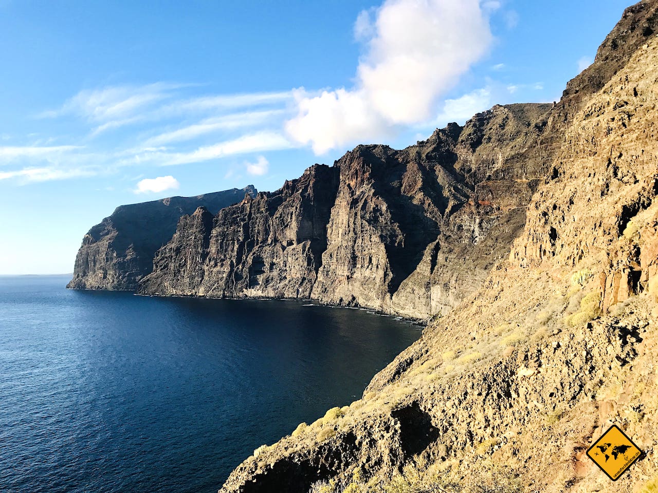 Urlaubsorte auf Teneriffa Los Gigantes Steilfelsen