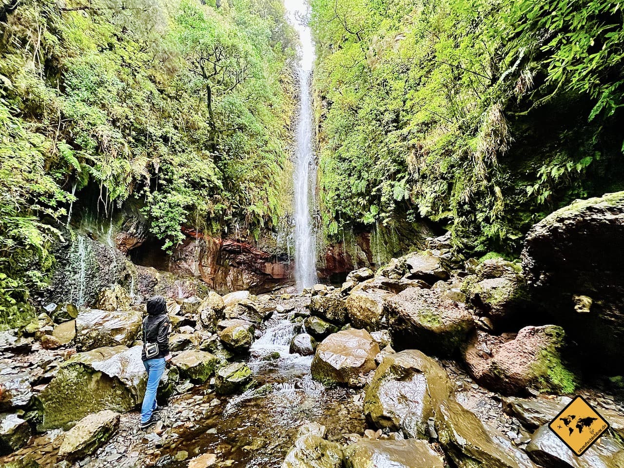 Madeira wandern 25 Quellen Wasserfall