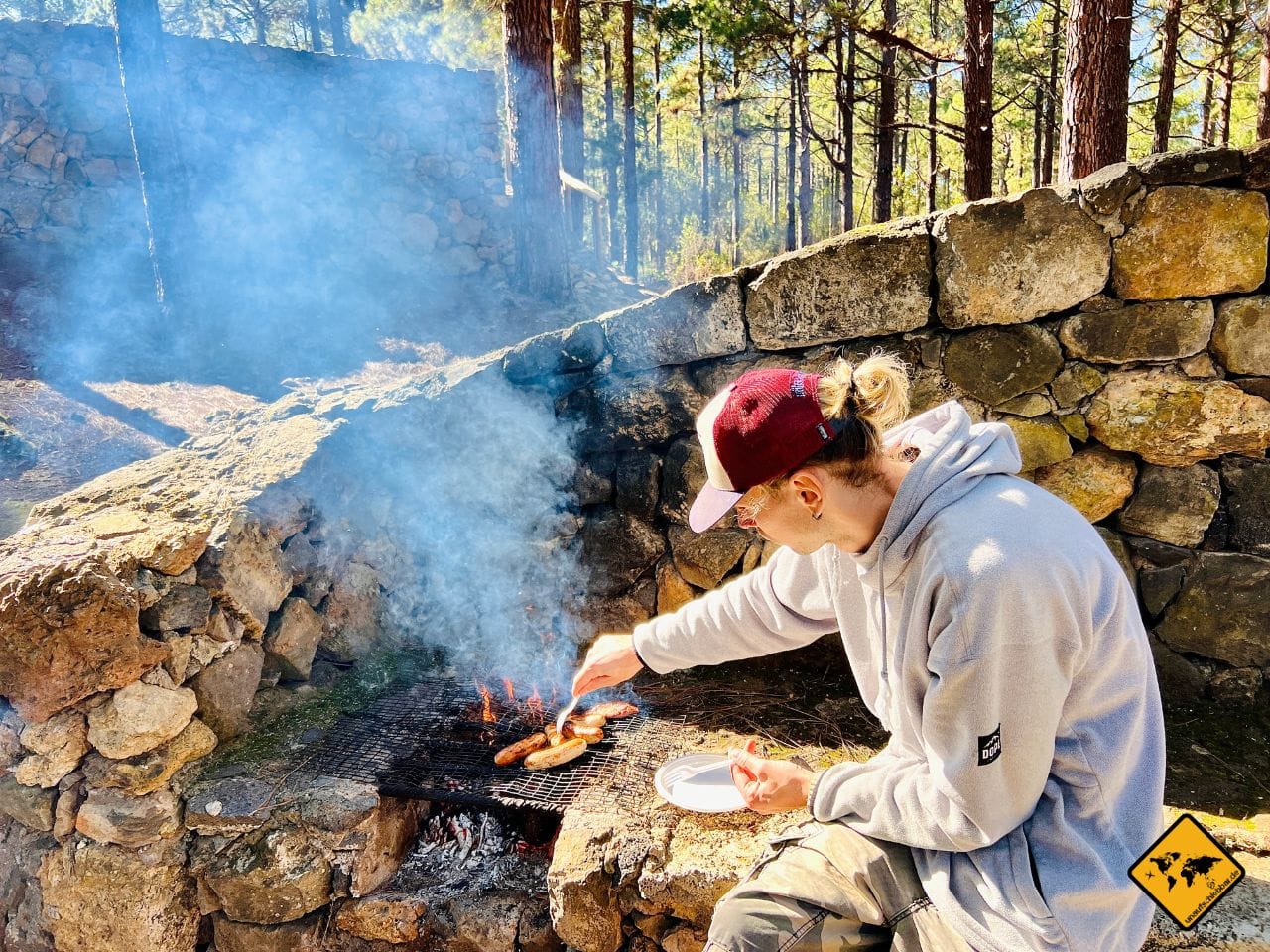 Teneriffa im Dezember Berge grillen