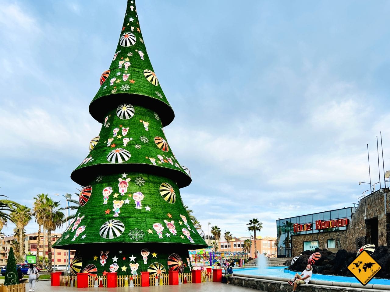 Gran Canaria im Dezember Weihnachtsbaum Las Palmas