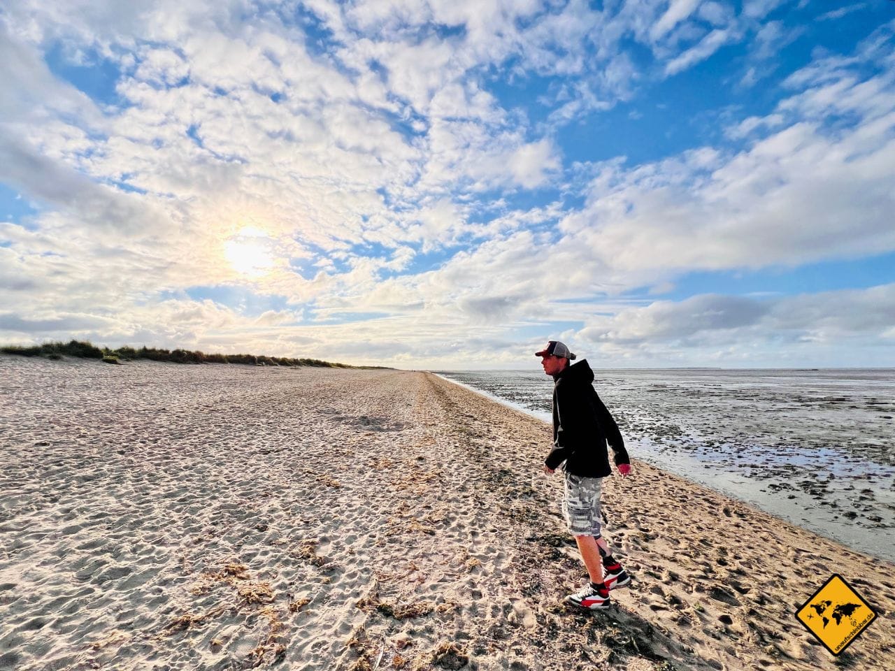 Schillig Strand Spaziergang Wattenmeer