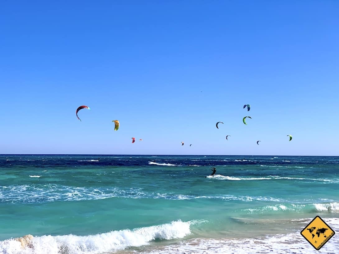 Corralejo Kitesurfer Meer Wellen