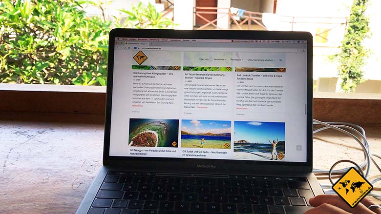 Dojo Bali Arbeitsbereich MacBook