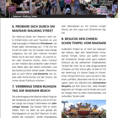 Koh Samui Reiseführer Inselguide Aktivitäten Beispiel 1