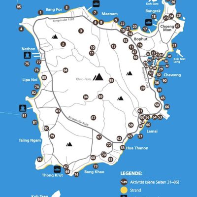 Koh Samui Reiseführer Inselguide Karte