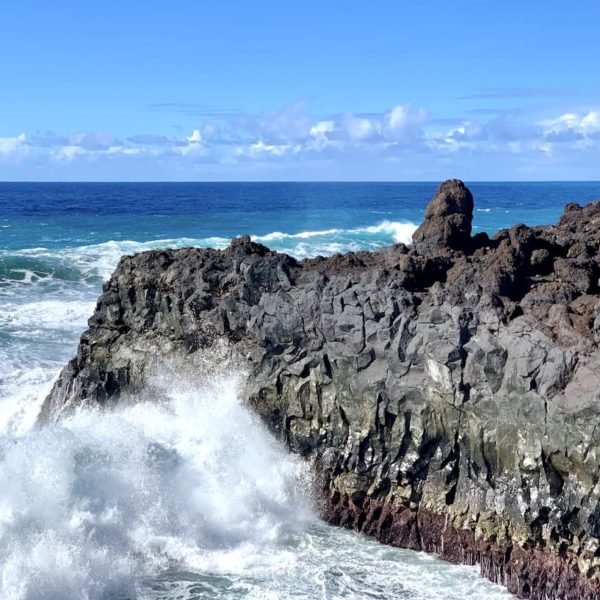 Lava-Küste Meer Wellen Los Hervideros Lanzarote