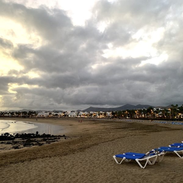 Liegen Strand Abend Puerto del Carmen