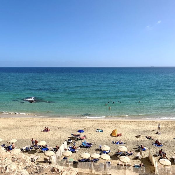 Liegestühle Pájara Beach Costa Calma