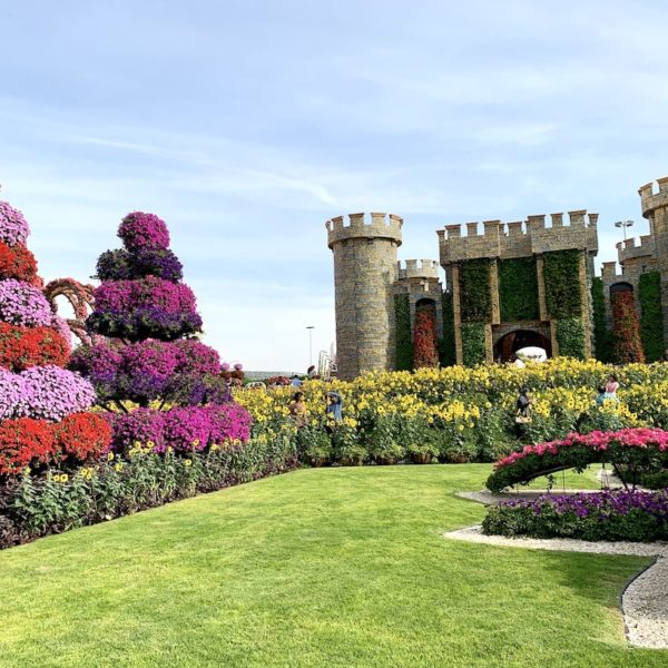 Miracle Garden in Dubai Schloss Blumen