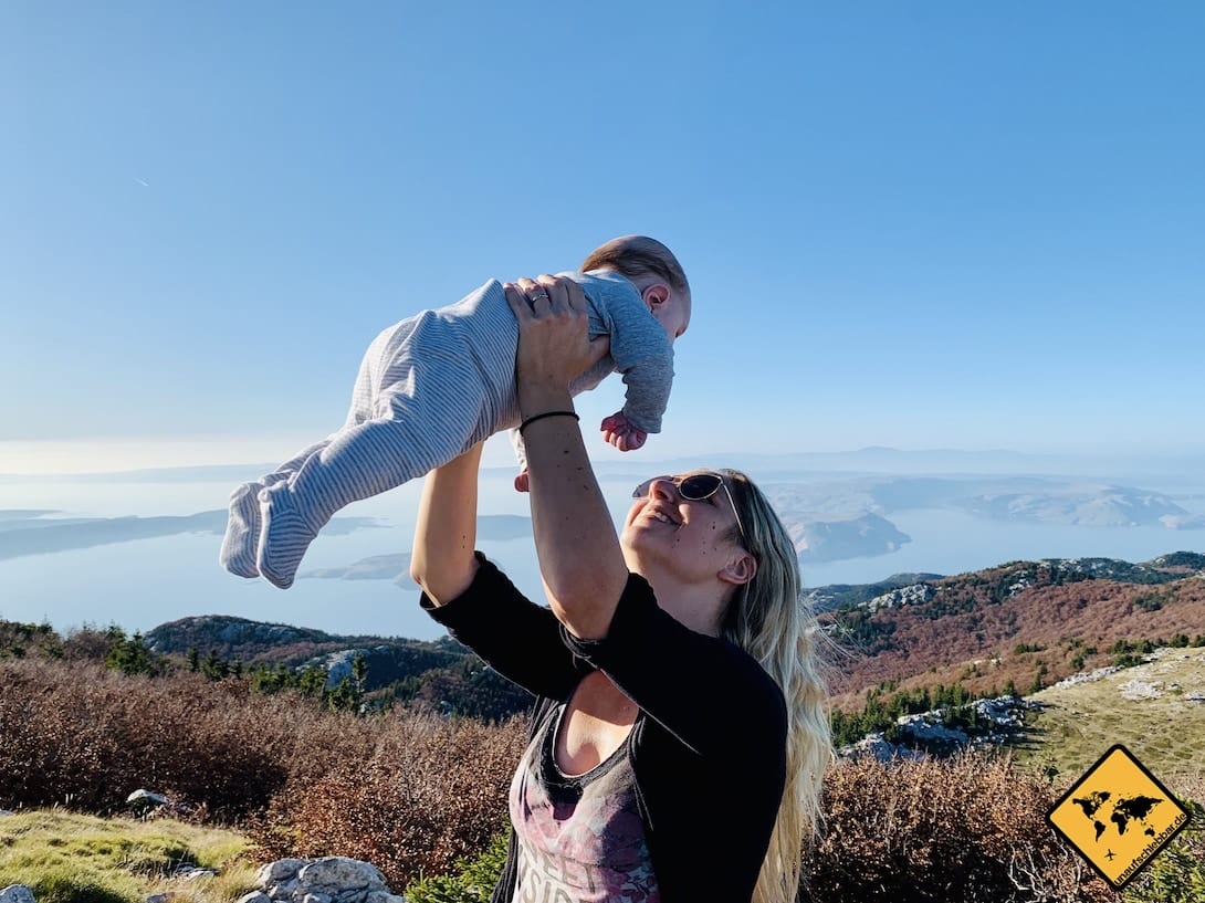 Nationalpark nördlicher Velebit mit Baby