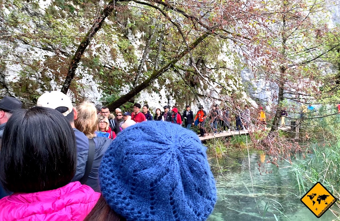 Plitvicer Seen Menschenmenge
