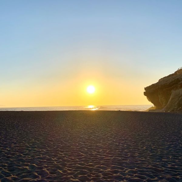 Sonnenuntergang Meer Strand Ajuy Fuerteventura