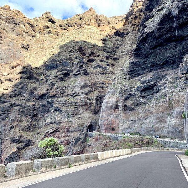 Straße Fels Punta de Teno Teneriffa