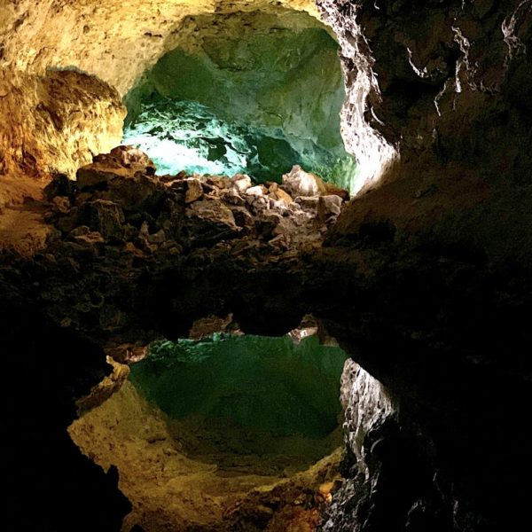 Wasserspiegelung Lavahöhle Lanzarote